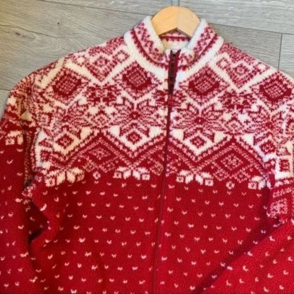 Vintage northern reflection fair isle fuzzy jacket Size medium - Picture 5 of 15